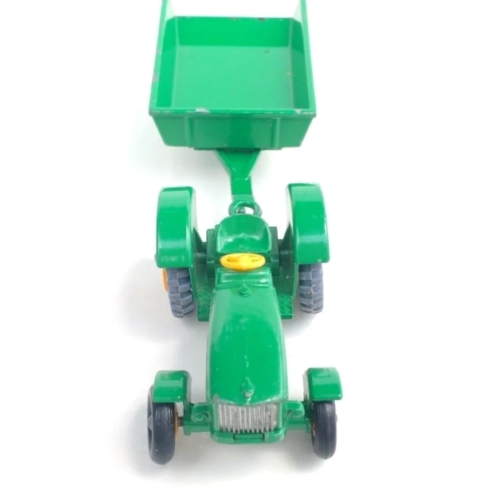 JOHN DEERE Farm Tractor Set Trailer Metal Die Cast Lesney Matchbox Toy 50 51